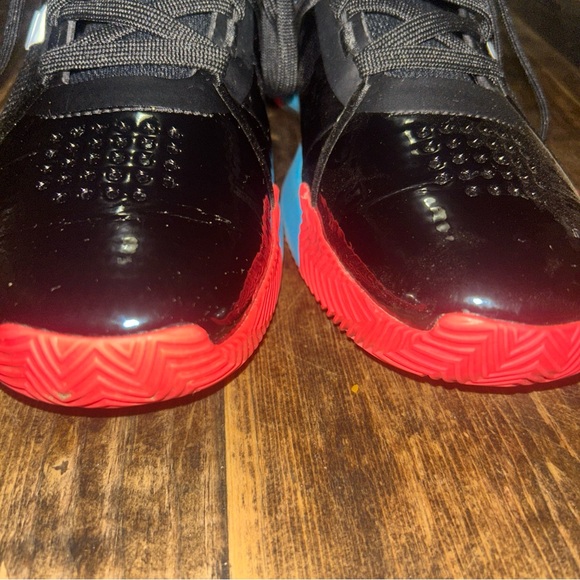 Adidas Basketball shoes‎ [unisex] Court Vision 2 J Size 7 Black White Blue - Picture 2 of 10